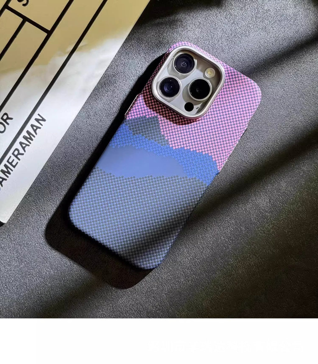Kevlar pattern Magnetic Cover