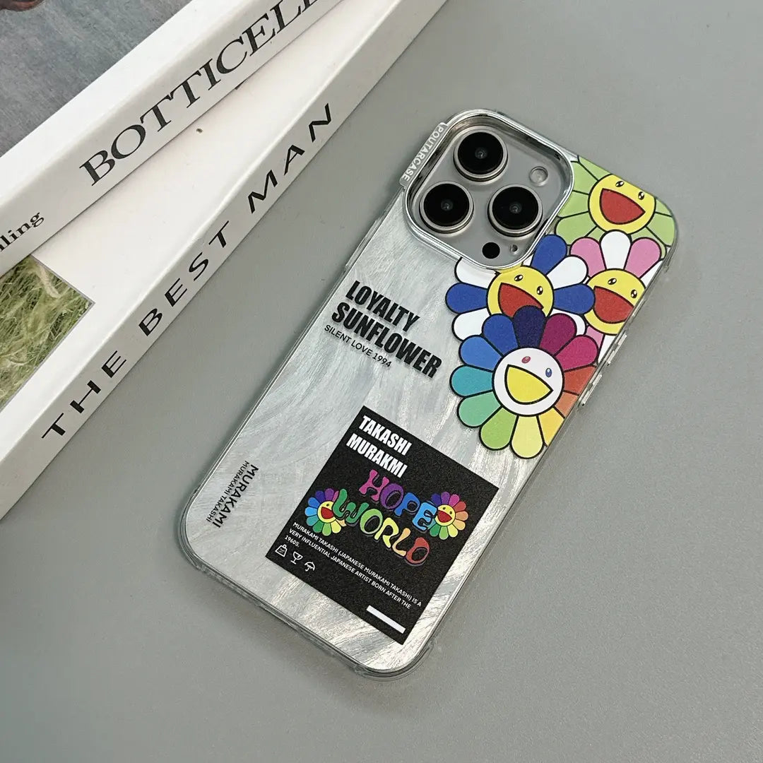 🌸Sunflower iPhone Case（Feather pattern）